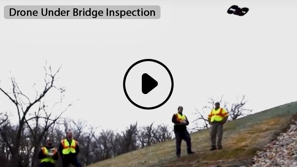 Inspecting a bridge in Kansas with the Aertos 120&trade; drone in Kansas